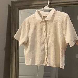 Off white button up